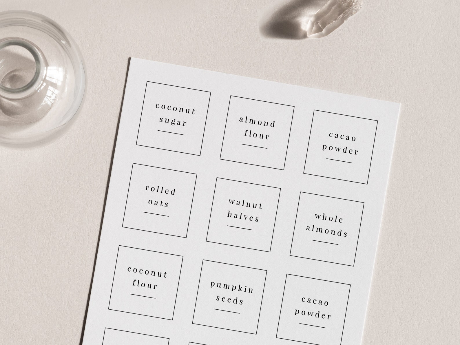 2 inch Avery 22816 Set of 36 US Letter Editable Pantry Etsy