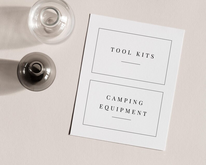 New Kit Label Editable Label Bundle | 10 Label Sizes | US Letter | Serif Labels ...