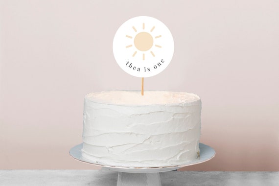 Sun Cake Topper Template Sun Cake Topper Large Cake Topper - Etsy