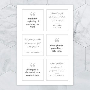 Editable Inspirational Quotes Board, Motivational Quotes Mood Board ...