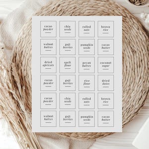 1,5 inch label, bewerkbare sjabloon voorraadkastlabels, organisatie keukenpot, voorraadkastopslaglabel, containerlabels, afdrukbare voorraadkastlabels
