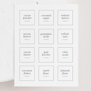 2-inch label, bewerkbare sjabloon voorraadkastetiketten, organisatie keukenpot, voorraadlabelset voorraadkast, containerlabels, afdrukbare voorraadkastlabels