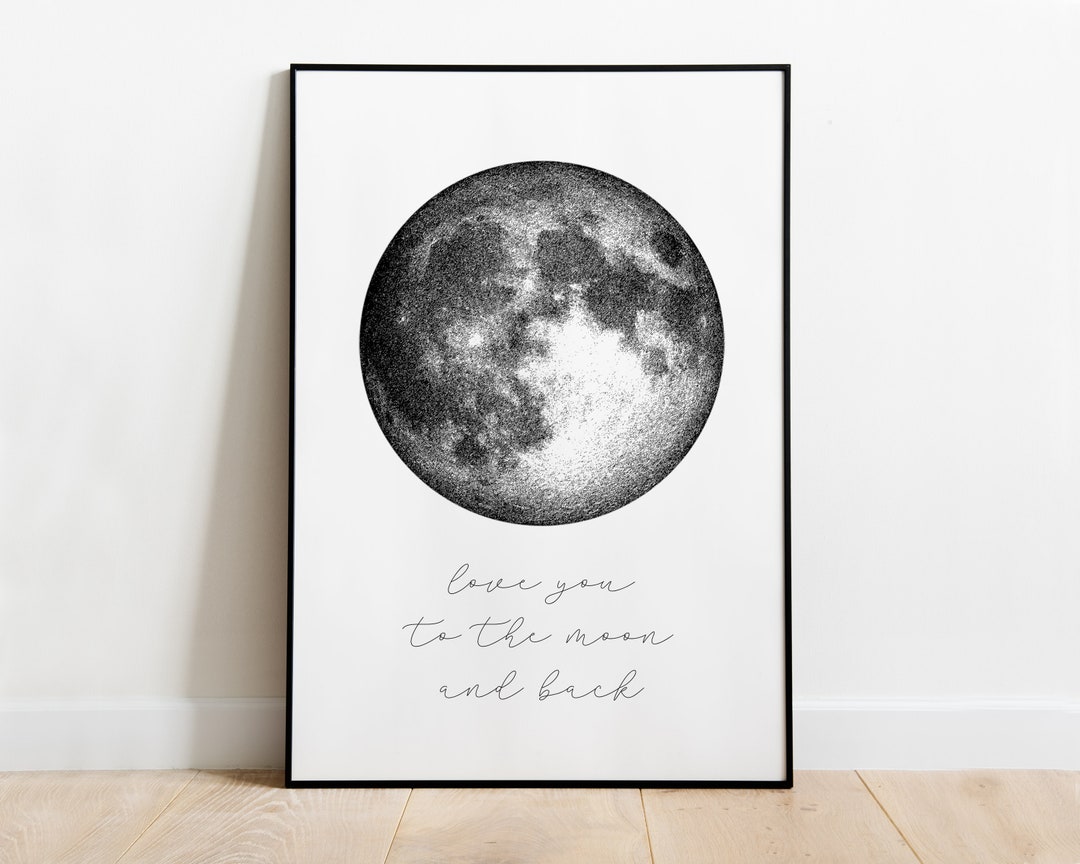 Nursery Printable Moon and Back, Love You to the Moon and Back ...