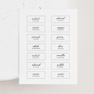 Editable Label Combo Pack 10 Label Sizes US Letter Modern Calligraphy ...