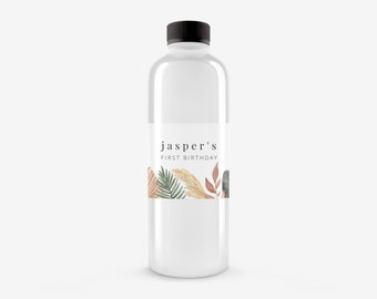Water bottle label, Jungle Birthday, Safari Theme, Water Bottle Label Template, Editable Bottle Label, Printable water bottle label
