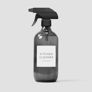 2 inch | US Letter | Editable Cleaning Labels | Modern Cleaner Label | Clean Label | Laundry Room Label | Printable Label Set