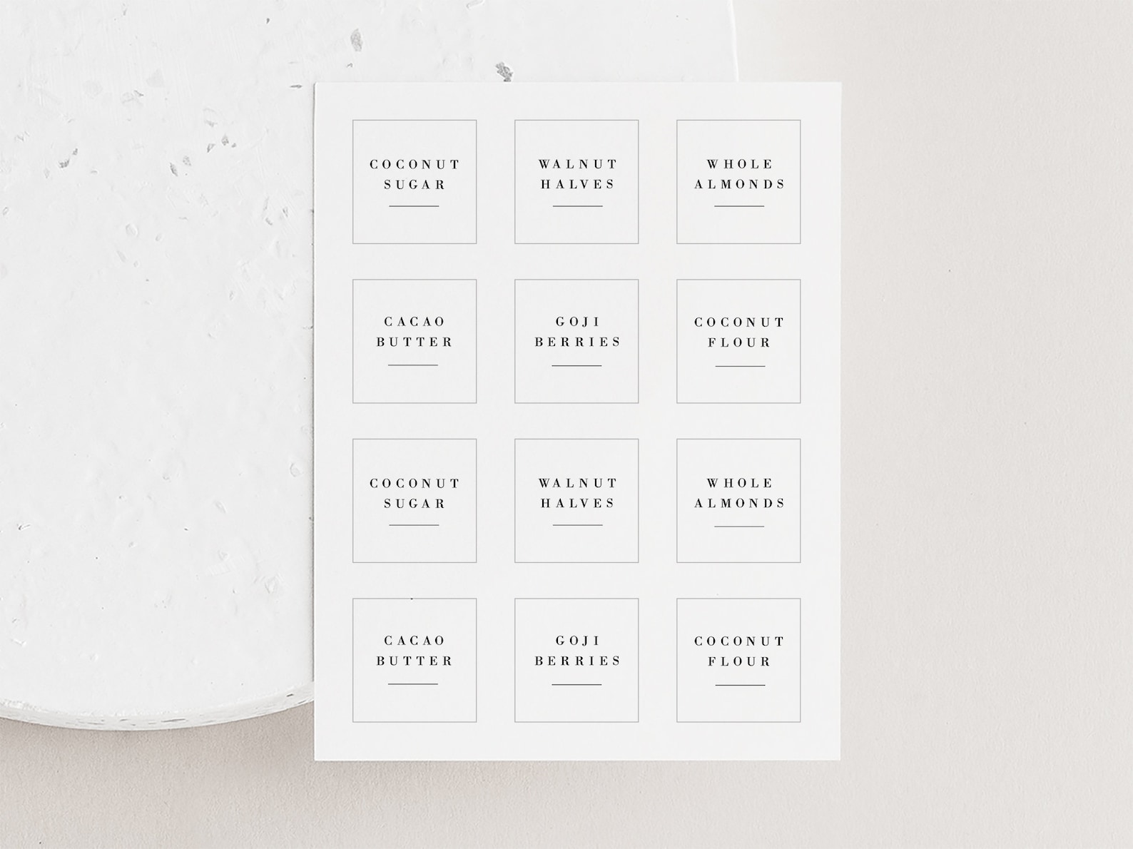 2 inch Avery 22806 US Letter Editable Pantry Labels Etsy