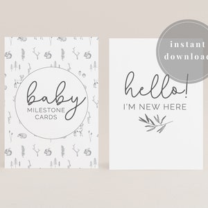 Cartes d'étape de bébé | Cartes d'étape des bois | Cartes d'étape des animaux des bois | Cartes d'étape de la forêt | Cartes d'étape imprimables pour bébé