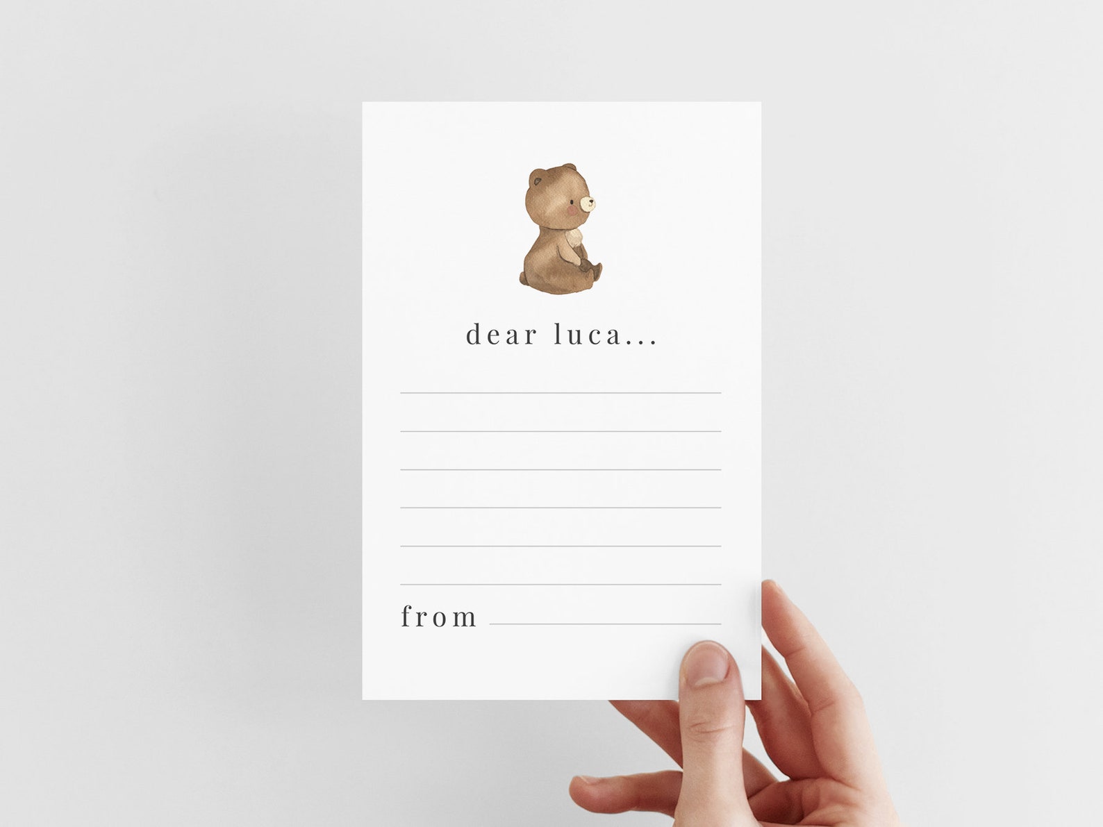 Bear Time Capsule Template, 1st Birthday Boy, Teddy Bear Birthday ...
