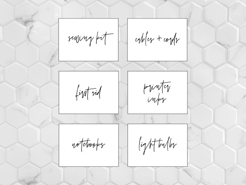 3 5 X 2 5 Inch Us Letter Editable Storage Labels Etsy