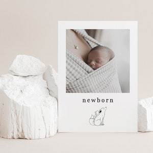 1st Birthday Photos Banner, Monthly Photos Baby, First Year Photos, Woodland Animals, 12 Month Photo Banner, Printable Photo Banner