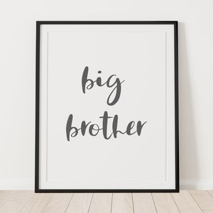 Cartel editable de Gran Hermano / Anuncio de Gran Hermano imprimible / Impresión de Gran Hermano / Anuncio de embarazo imprimible