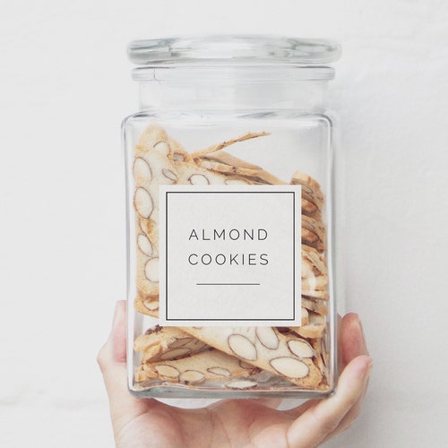 2.5 Inch US Letter Editable Pantry Label Modern Pantry Etsy