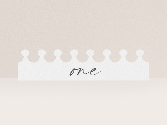 printable birthday crown 1st birthday crown editable etsy
