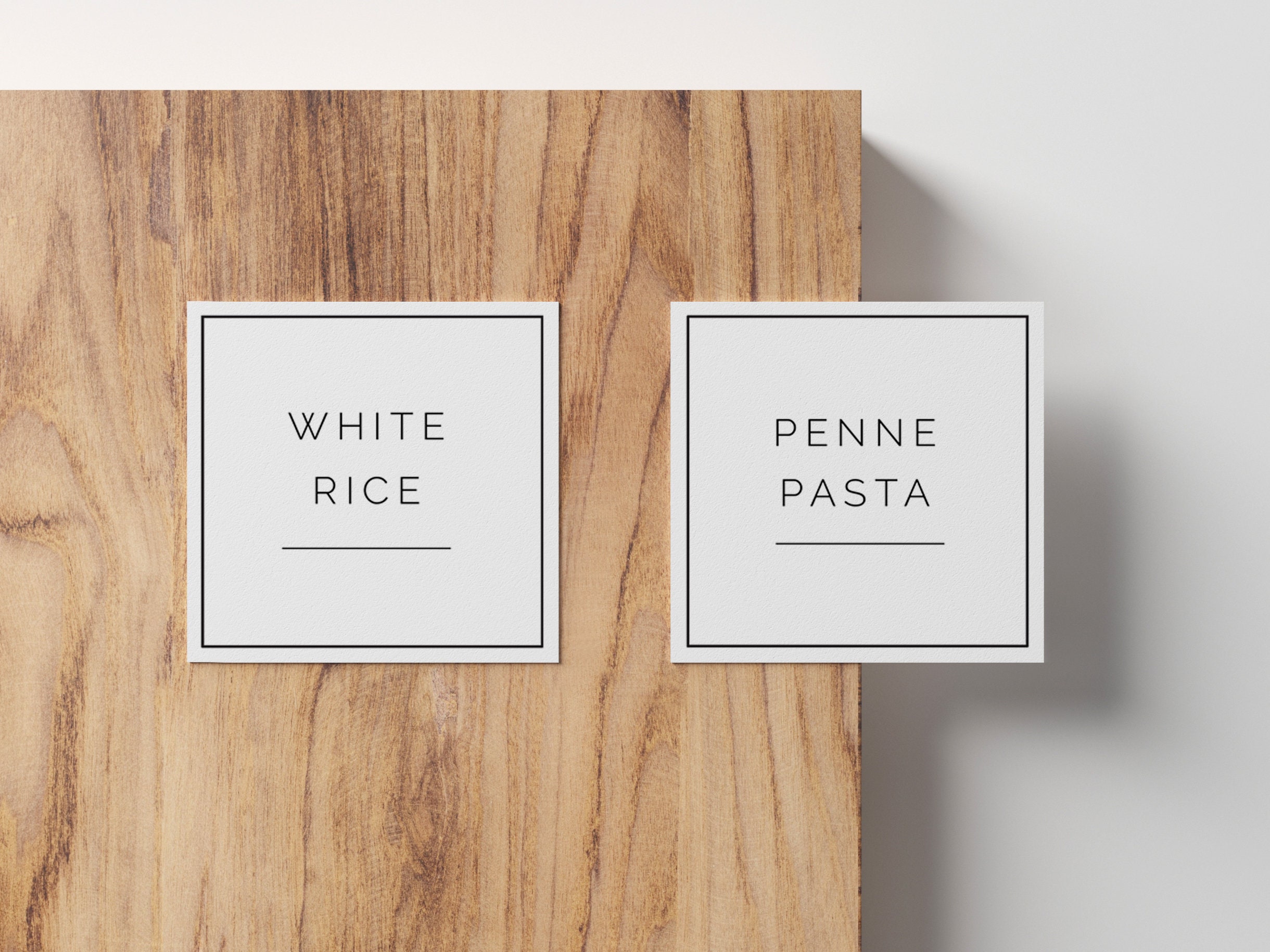 2 Inch | US Letter + A4 | Editable Pantry Labels | Modern Pantry Label ...