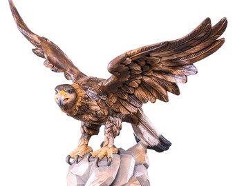 Flying eagle wooden decoration Wooden decoration, wooden gifts, original gifts, unique gifts, wooden statue, home decoration, statue