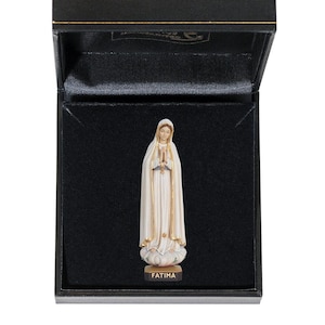 Our Lady of Fatima with gift case wooden statue, Life size Saint Sacred Religious Statues Sculptures,Church supplies, Religious Catholic