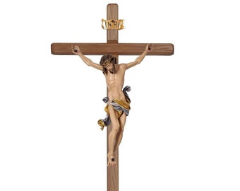Wooden Corpus Cross - Leonardo Design, Catholic Home Decor