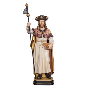 St. Jacob Wooden Statue, Life size Saint Religious Statues Sculptures,Church supplies,Religious Catholic christian gifts,