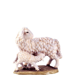 Sheep with lamb - classic Religious gift, Church supplies, Christian gift, Catholic Gifs, Christmas decoration, Nativity figurines