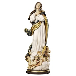 Assumption of the Virgin Mary wooden statue, Life size religious statues, Religious Catholic Christian gifts,church supplies, Christian