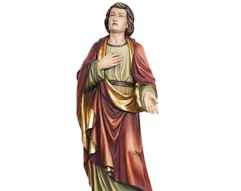 St. John under the cross Wooden Statue, Life size Saint Religious Statues Sculptures,Church supplies,Religious Catholic christian gifts