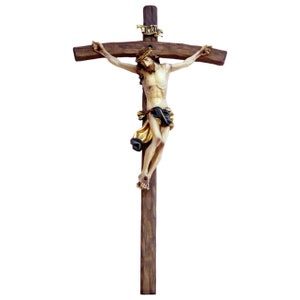 Crucifijo de estilo barroco Cruz de pared de crucifijo barroco, suministros de iglesia, regalos cristianos católicos religiosos