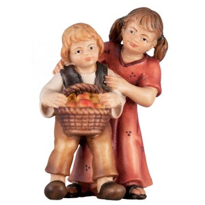Pair of children - Folk Religious gifts, Church supplies, Christian gifts, Catholic Gifts, Christmas decoration, Nativity figurine