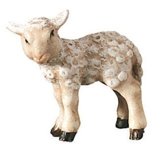 Lamb standing - Folk Nativity figurine, Religious gift, Church supplies, Christian gift, Catholic Gift, Nativity animals, Christmas nativity