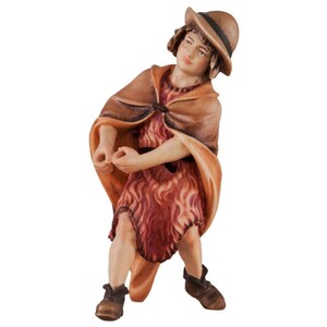 Shepherd pulling - Folk Nativity figurine, Religious gifts, Church supplies, Christian gift, Catholic Gifts, Christmas decoration