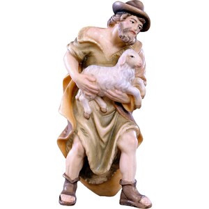 Shepherd with sheep - dolomite Religious gift, Church supplies, Christian gift, Catholic Gifs, Christmas decoration, Nativity figurines
