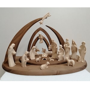 Kerststal Aida Natur - Religieuze decoratie, religieuze geschenken, kerkbenodigdheden, kerststal, kerststal, kerstversiering cadeau
