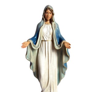 Our Lady of Grace, Wooden Statue, Life-size Statues, Mary statue, Virgin Mary, Marian statue, Catholic decor, Spiritual Gift for Believers