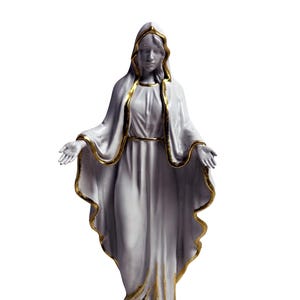 Our Lady of Grace in white Immaculate Mary statue, Virgin Mary, Marian statue, Catholic home decor, Spiritual Gift for Believers, Christian