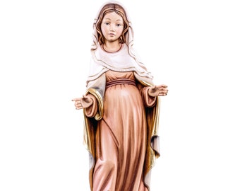 Pregnant Virgin Mary wooden statue, gifts,Virgin Mary statue, Religious Catholic Christian gifts, Life size religious statues