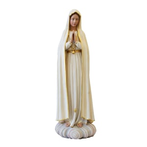 Estatua de Nuestra Señora de Fátima de fibra de vidrio para decoración exterior religiosa cristiana católica, suministros para iglesias, estatuas de santos, estatuas sagradas,