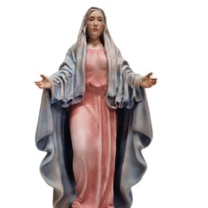 Our Lady of the Miraculous Medal Resin Statue, Virgin Mary Figurine, Religious Home Decor, Catholic Gift, Hand-Painted, Church supplies