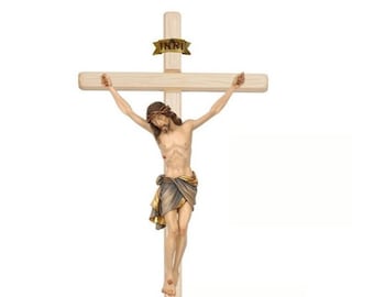 Fiberglass Corpus Siena Wall Cross, Catholic Christian Gift