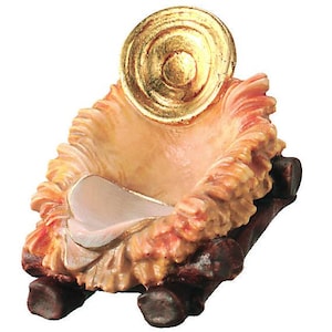 Cradle for Baby Jesus to Nativity scene - Kráľovský Holy Family for Nativity, Nativity Figurines, Nativity scene set, Religous Catholic