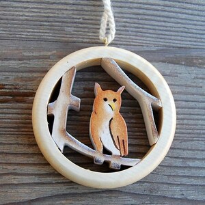 Wooden Owl Decoration