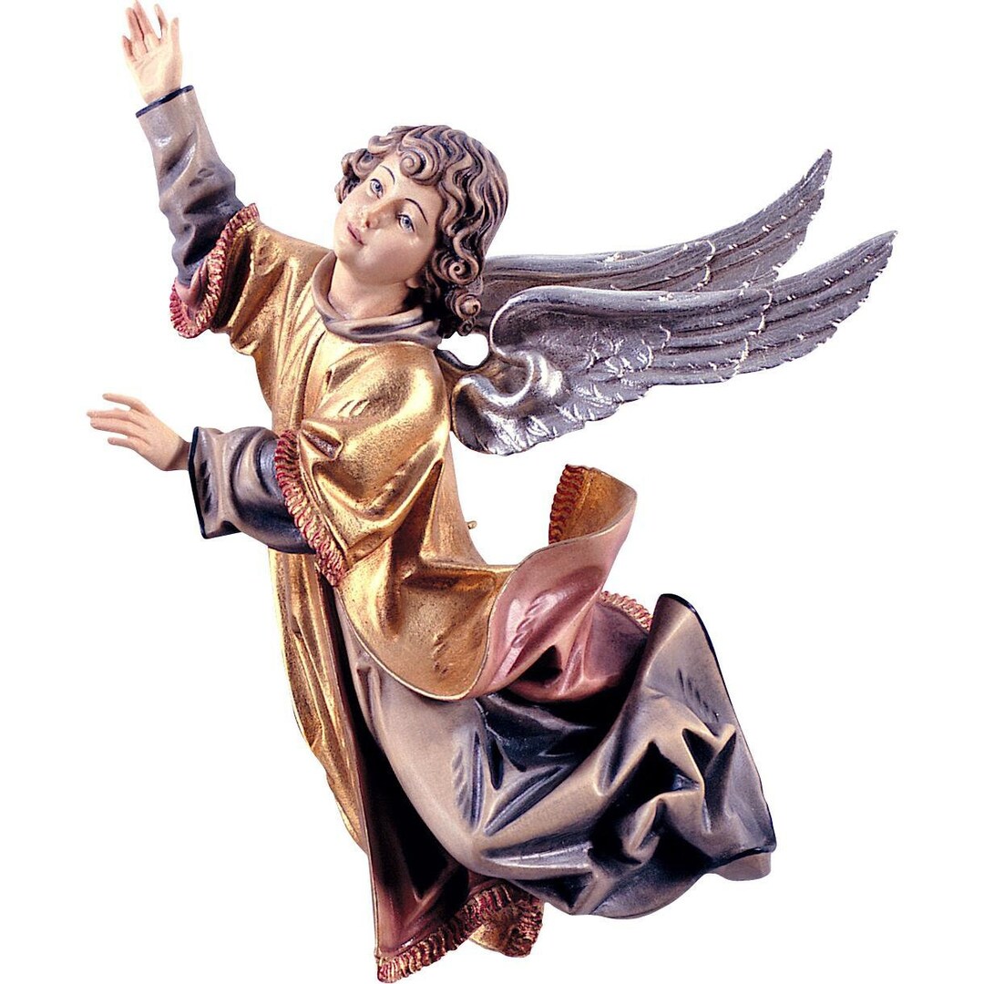 Angel Looking Right Wooden Statues, Wooden Decoration, Wooden Angels ...