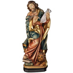 Saint Mark Wooden statue, Religious Statues, Catolic Statues, Church supplies, Catholic supplies, Original gifts, Saint statues