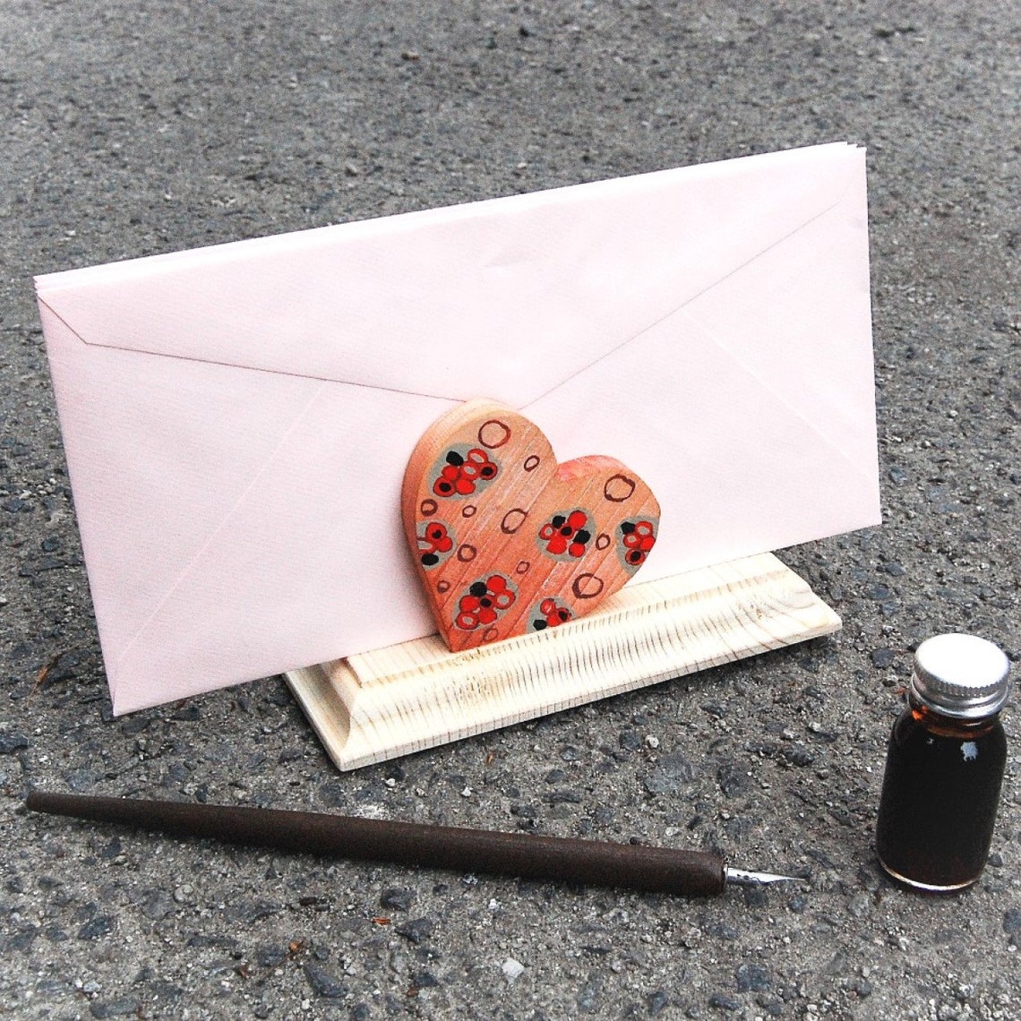 Luxury Wooden Envelope Holder Heart Unique Gifts for Women Etsy