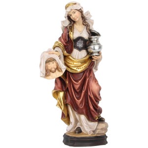 Saint Veronica, Statue of a Saint, Religious Catholic  statues, Sacred art, Artwork, Ecclesiastical art, Wooden decoration, Wooden gifts