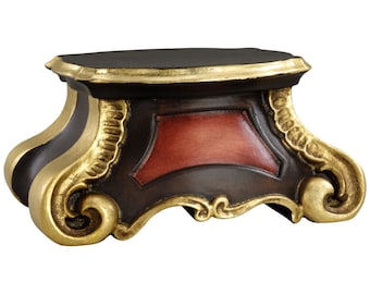 Soporte para estatua de madera de arce tallada a mano – Decoración religiosa, hecho en Italia