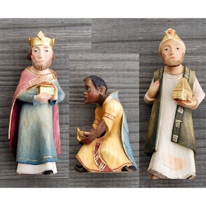 Set of Three Kings - romanesque Nativity Scene Set, Life size Nativity figurines , Religious Catholic Christian gifts, Holy Statues