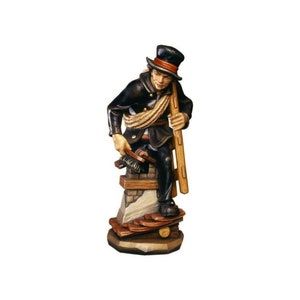 Schornsteinfeger Holzschnitzerei - Holzdekoration, Holzgeschenke, originelle Geschenke, einzigartige Geschenke, Bäcker, Holzstatue, Dekoration, Statue