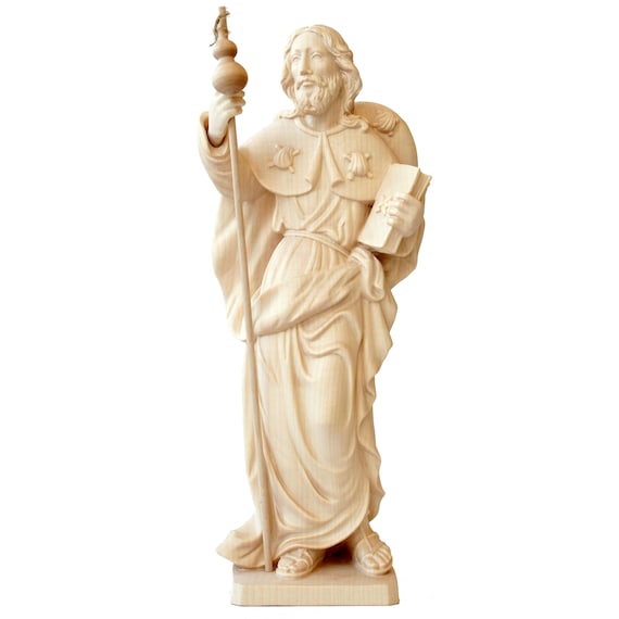 Saint Jacob Wooden Statue, Life Size Saint Sacred Religious
