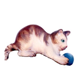 Nativity Animals - Playing Cat - Baroque Nativity animals - Playing Cat for Nativity Scene set,Life Size Nativity Figurines,Religious