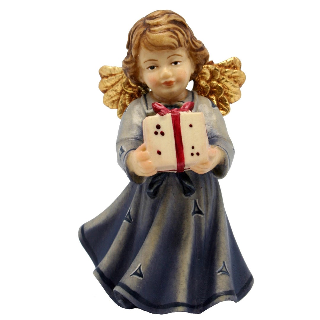 Hand Carved Wooden Angel Figurine, Religious Gift - Etsy